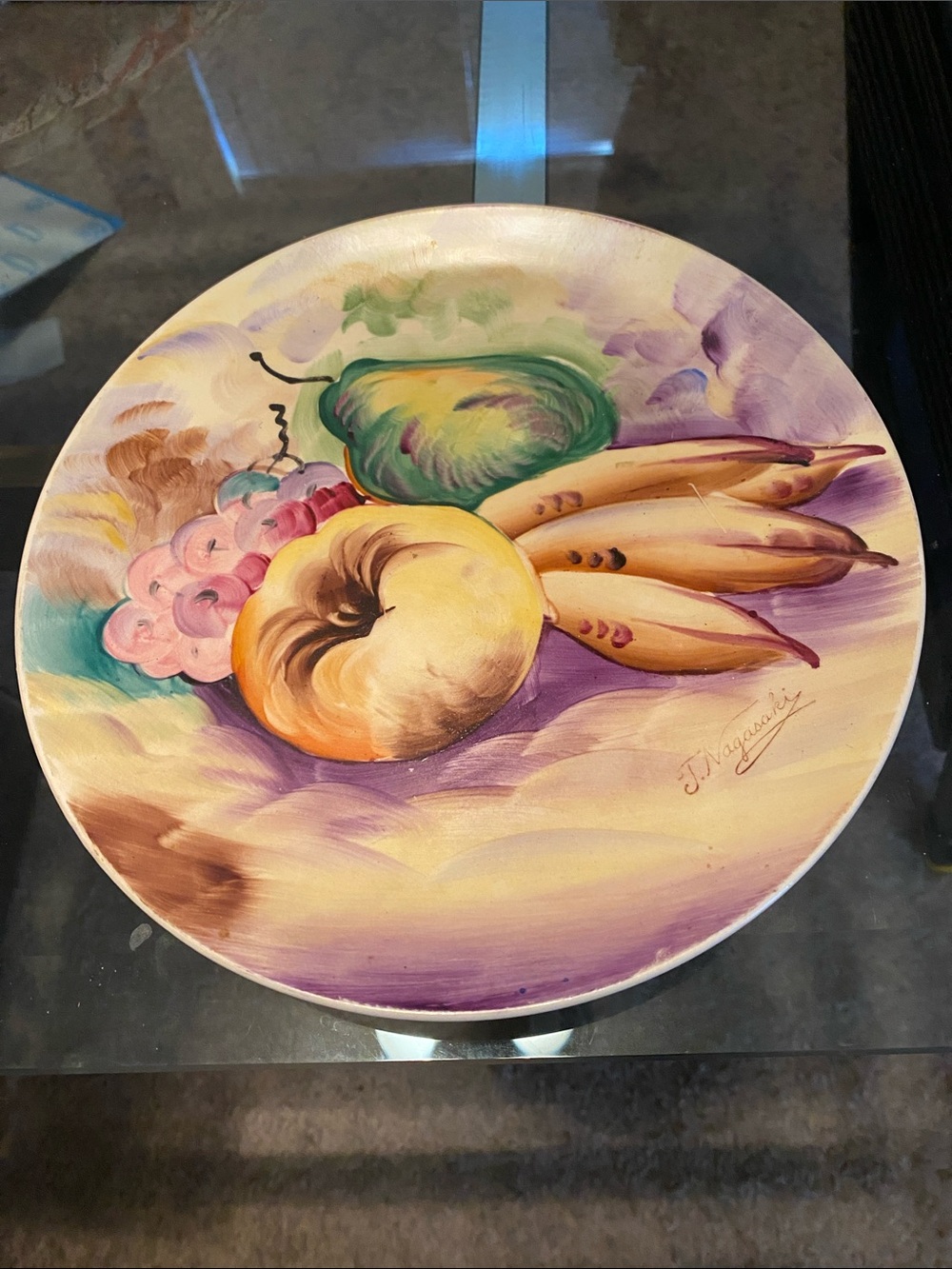 Vintage Hand-Painted J. Nagasaki Plate